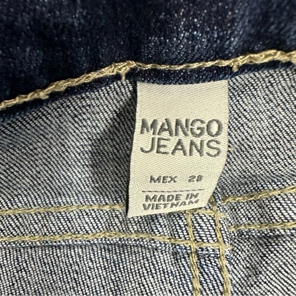 Mango Size 28 Uptown Slim Fit Push Up Distressed Stretch Jeans - Picture 9 of 13